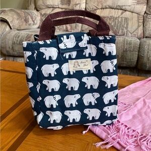 Bear Print Lunch Bag